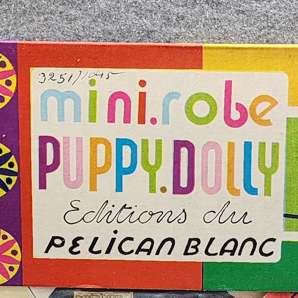 Blonde Hair Girl Paper Doll Flower Bouquet Pelican Blanc Vintage 1970 NOS Sealed - Picture 6 of 11